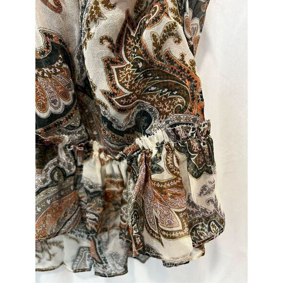 Veronica Beard Women's Barely Orchid Paisley Halter Neck Renee Tops Size 12 NWT - Picture 6 of 11